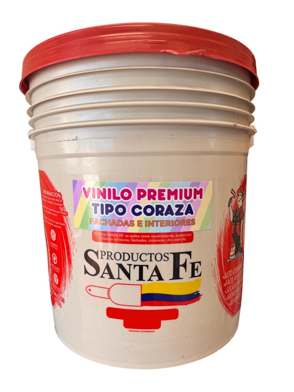 Caneca de Vinilo Premium Tipo Coraza Santafe, para fachadas e interiores